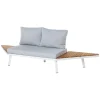 Zona-Design Sofa ogrodowa SASKIA 260 cm drewno akacja nogi białe