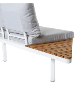 Zona-Design Sofa ogrodowa SASKIA 260 cm drewno akacja nogi białe