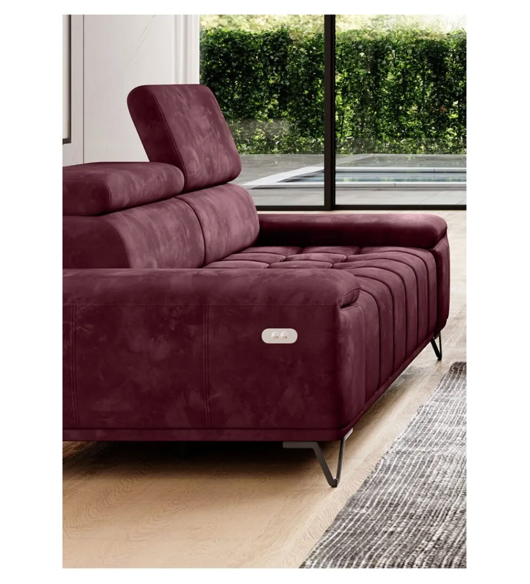 Wersal Sofa PALLADIO 194 Cm Z Elektrycznie Wysuwanym Siedziskiem