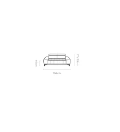 Wersal Sofa PALLADIO 194 Cm Z Elektrycznie Wysuwanym Siedziskiem