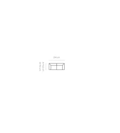 Wersal Sofa PALLADIO 212 cm z regulowanymi zagłówkami