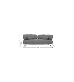 KDesign Sofa PEPPO 182 cm niebieska