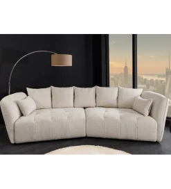 Invicta Interior Sofa ROYAL 295 cm XL bouclé szampański beż