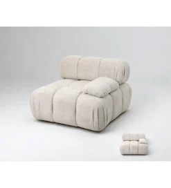 Imeri Sofa ROYAL 295 cm XL ze zdejmowanym pokryciem bouclé szare