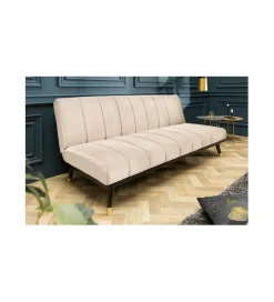 Invicta Interior Sofa rozkładana Belissima 180 cm beżowa