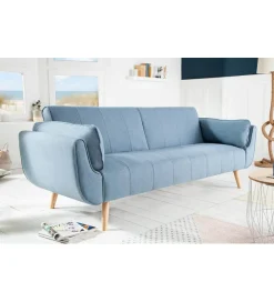 Invicta Interior Sofa Rozkładana BELLA 215 Cm Jasnoniebieska Puella