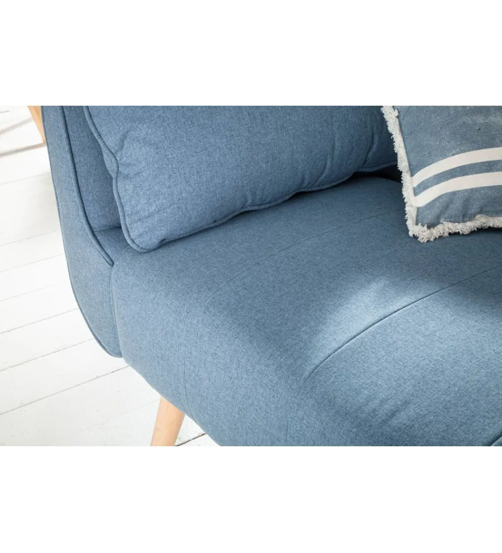 Invicta Interior Sofa Rozkładana BELLA 215 Cm Jasnoniebieska Puella
