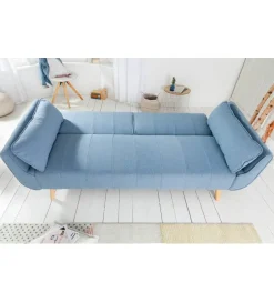 Invicta Interior Sofa Rozkładana BELLA 215 Cm Jasnoniebieska Puella
