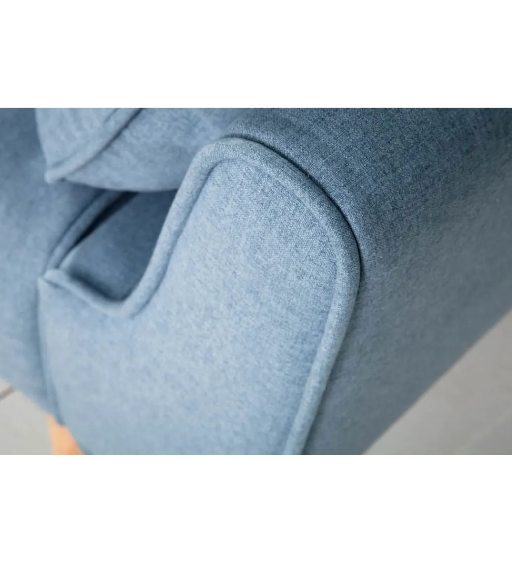 Invicta Interior Sofa Rozkładana BELLA 215 Cm Jasnoniebieska Puella