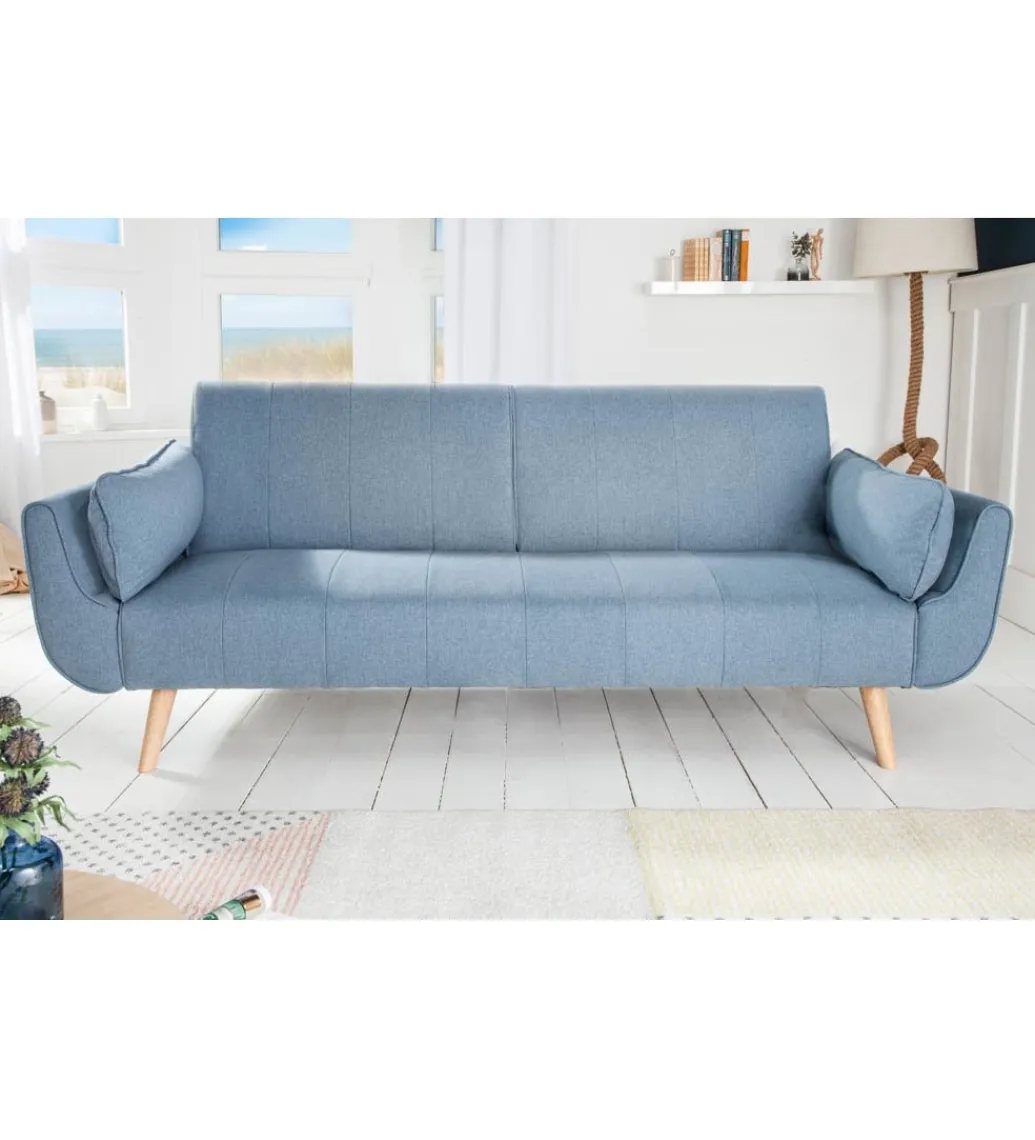 Invicta Interior Sofa Rozkładana BELLA 215 Cm Jasnoniebieska Puella
