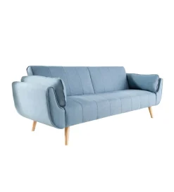 Invicta Interior Sofa Rozkładana BELLA 215 Cm Jasnoniebieska Puella