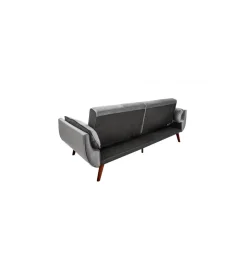 Invicta Interior Sofa rozkładana BELLA 215 cm różany aksamit Puella
