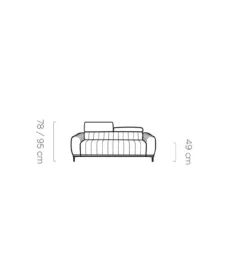 Wersal Sofa rozkładana GEMINI Gandi B 207 cm z funkcją spania