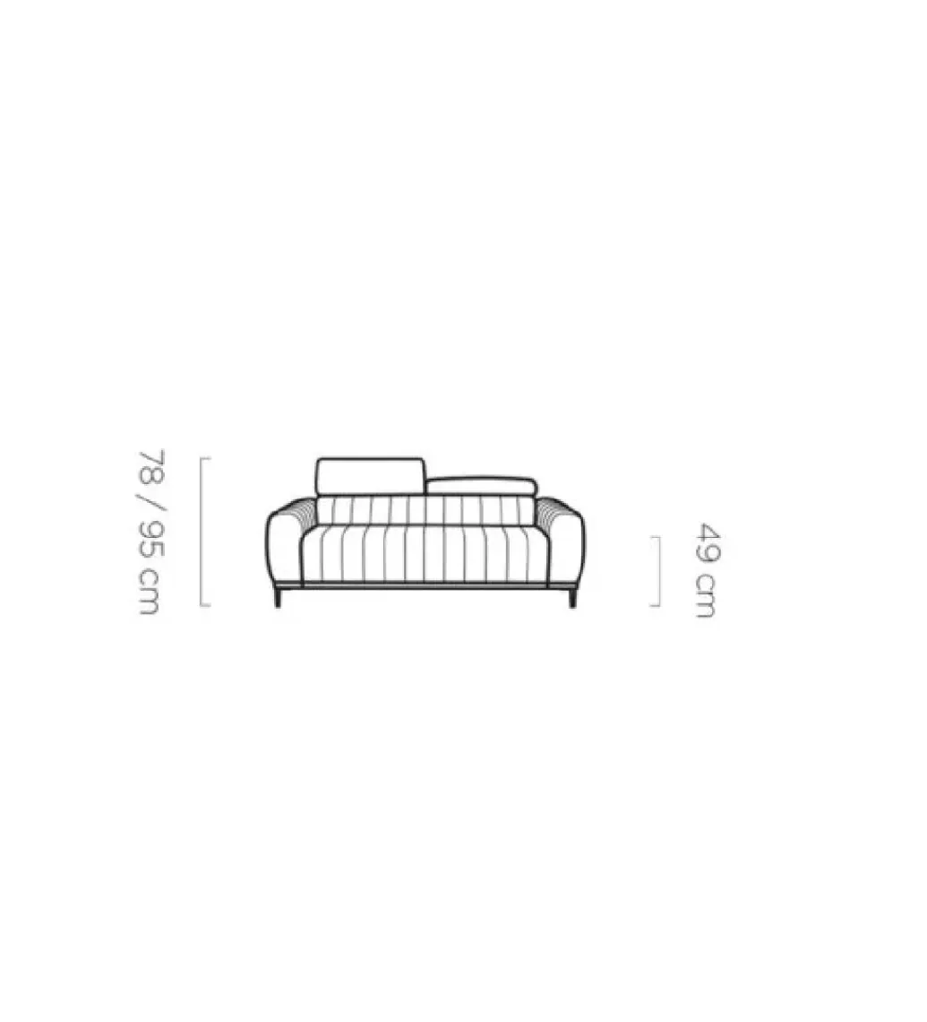 Wersal Sofa rozkładana GEMINI Gandi B 207 cm z funkcją spania