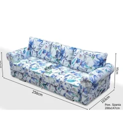 Kmeble Sofa rozkładana MAGNETIC 256 cm z funkcją spania