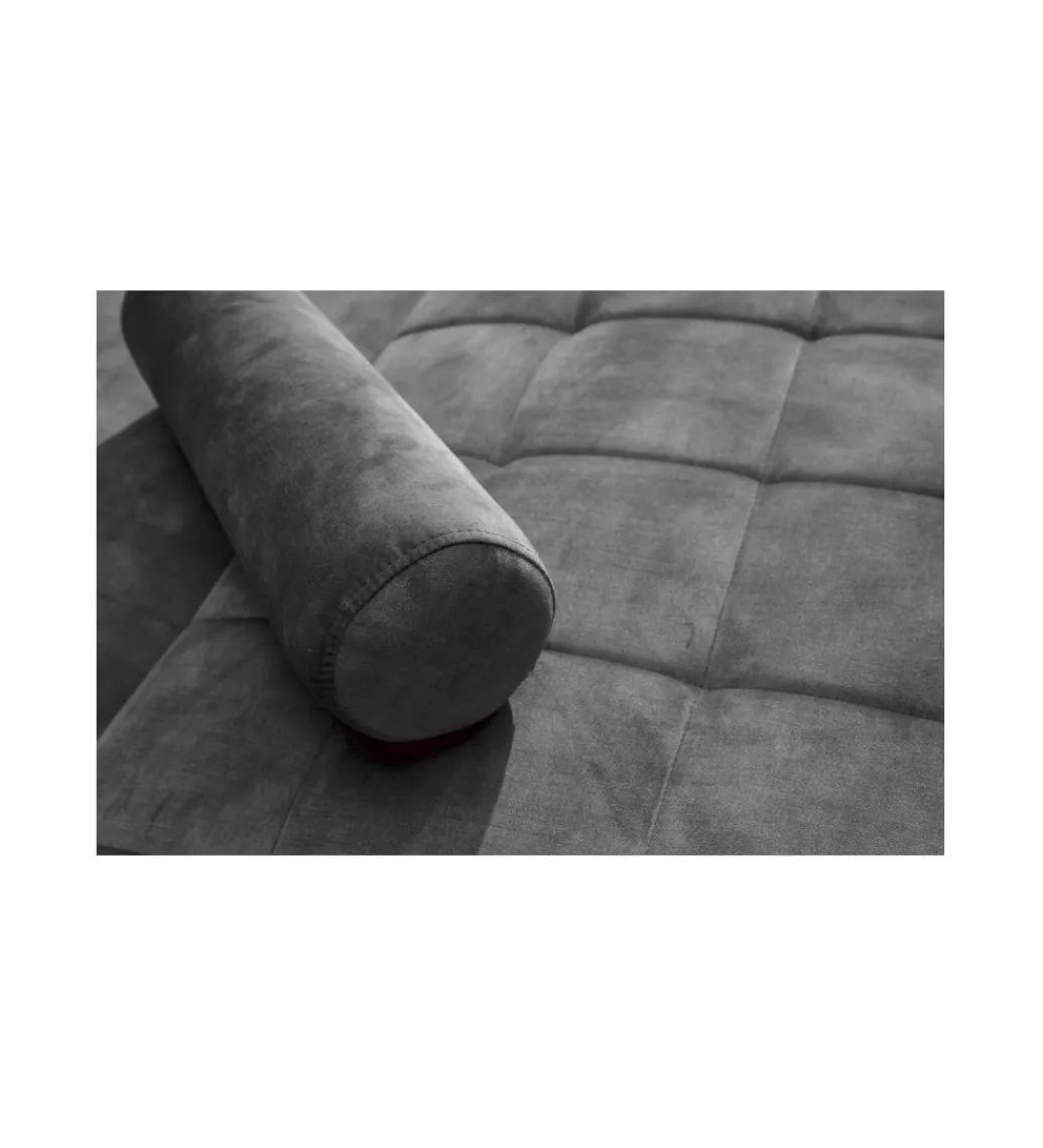 Invicta Interior - przedsprzedaż Sofa rozkładana MANILLA 196 cm ciemnoszara