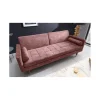 Invicta Interior - przedsprzedaż Sofa rozkładana MANILLA 196 cm różowa