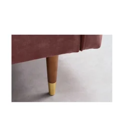 Invicta Interior - przedsprzedaż Sofa rozkładana MANILLA 196 cm różowa