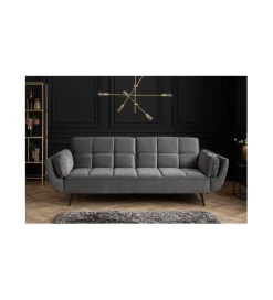 Invicta Interior Sofa rozkładana OLIWIA 213 cm szara