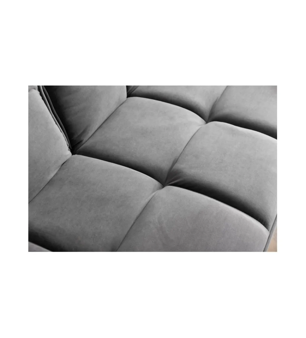 Invicta Interior Sofa rozkładana OLIWIA 213 cm szara