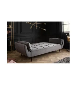 Invicta Interior Sofa rozkładana OLIWIA 213 cm szara
