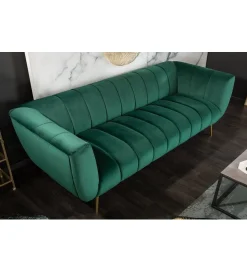 Invicta Interior Sofa Scarlett 225 cm szmaragdowa zieleń