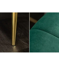 Invicta Interior Sofa Scarlett 225 cm szmaragdowa zieleń