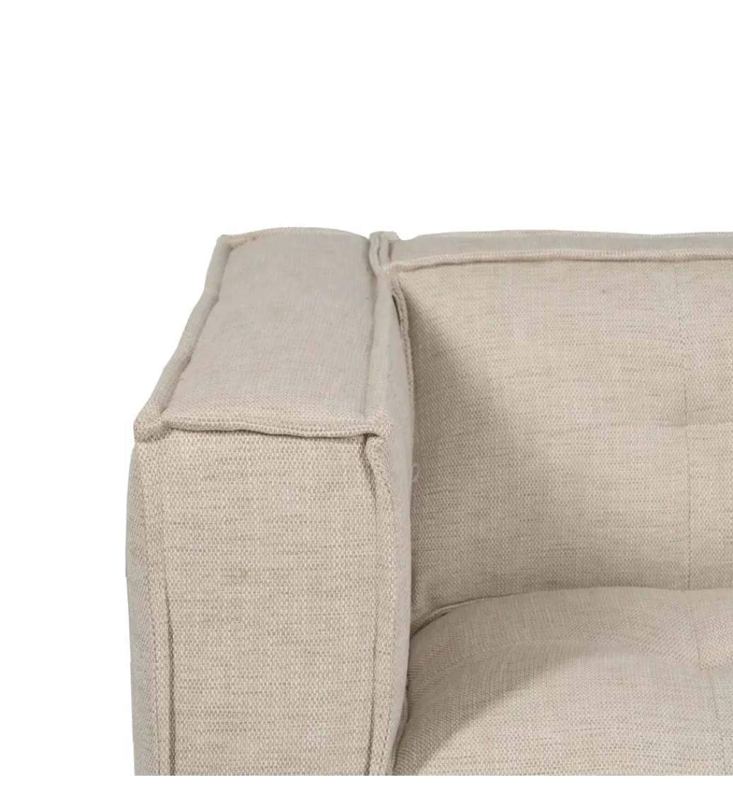 DENZO Sofa SIBARIS 218 cm beżowa