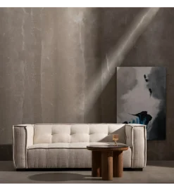DENZO Sofa SIBARIS 218 cm beżowa