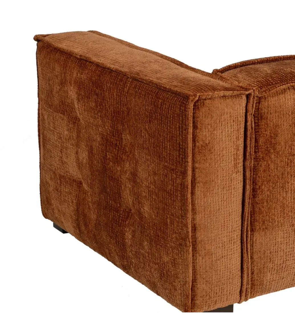 DENZO Sofa SIBARIS 218 cm ceglasta