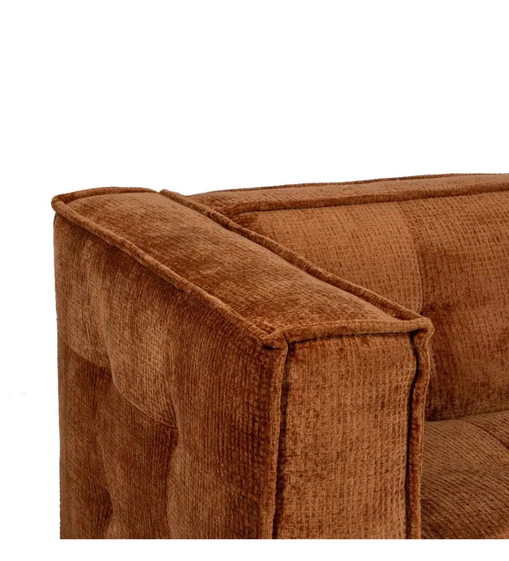 DENZO Sofa SIBARIS 218 cm ceglasta