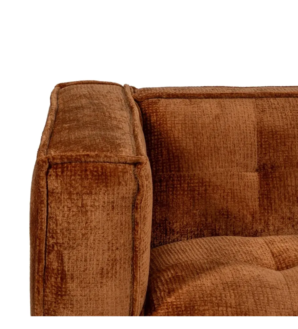 DENZO Sofa SIBARIS 218 cm ceglasta