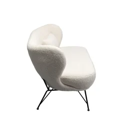 KARE Sofa Snow 234 cm Bouclé biała