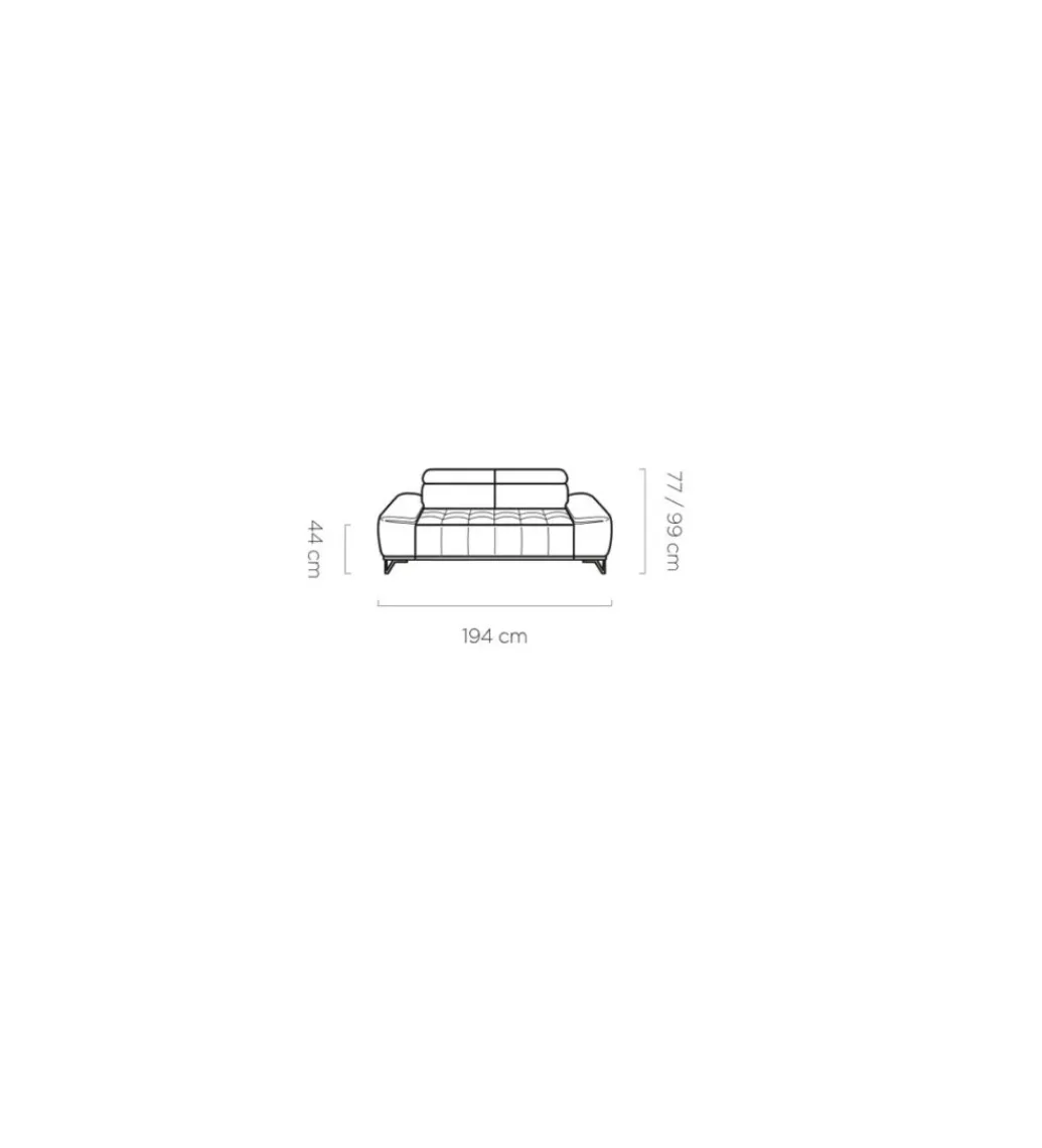 Wersal Sofa SOFIJA Modern Barock 235 cm beżowa