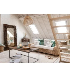 J-Line Sofa trzyosobowa BOHIM 215 cm rattan
