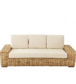 J-Line Sofa trzyosobowa BOHIM 215 cm rattan