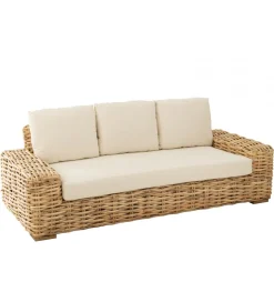 J-Line Sofa trzyosobowa BOHIM 215 cm rattan