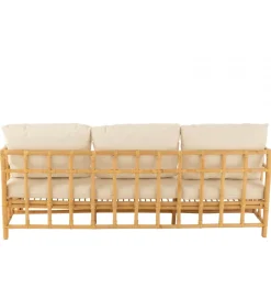 J-Line Sofa trzyosobowa ELISE 187 cm rattan