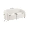 Invicta Interior Sofa VOQUE 200 cm chenille beżowa