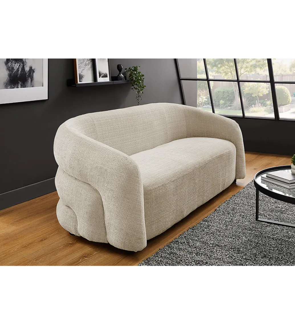 Invicta Interior Sofa VOQUE 200 cm chenille beżowa