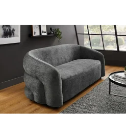 Invicta Interior Sofa VOQUE 200 cm chenille szara