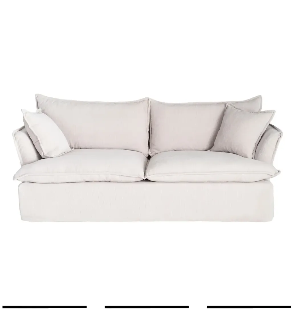 Zona-Design Sofa ZAPLASO 221 cm biała