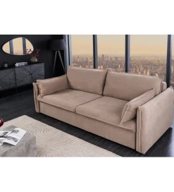 Invicta Interior Sofa z funkcją spania APARTMENT 215 cm taupe