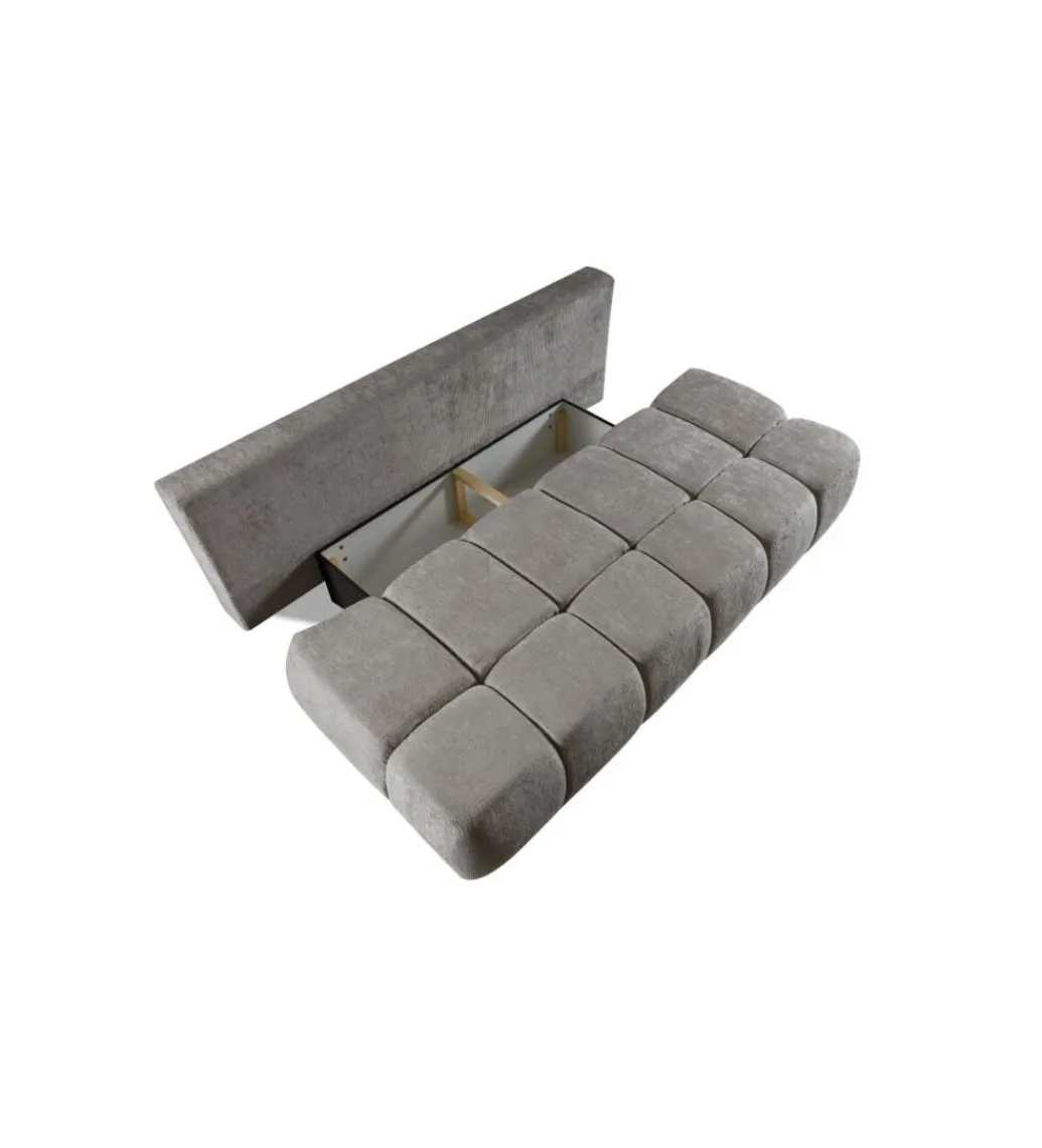 ZDLINNEO Sofa z funkcją spania LAUDER 207 cm tkanina EDDY