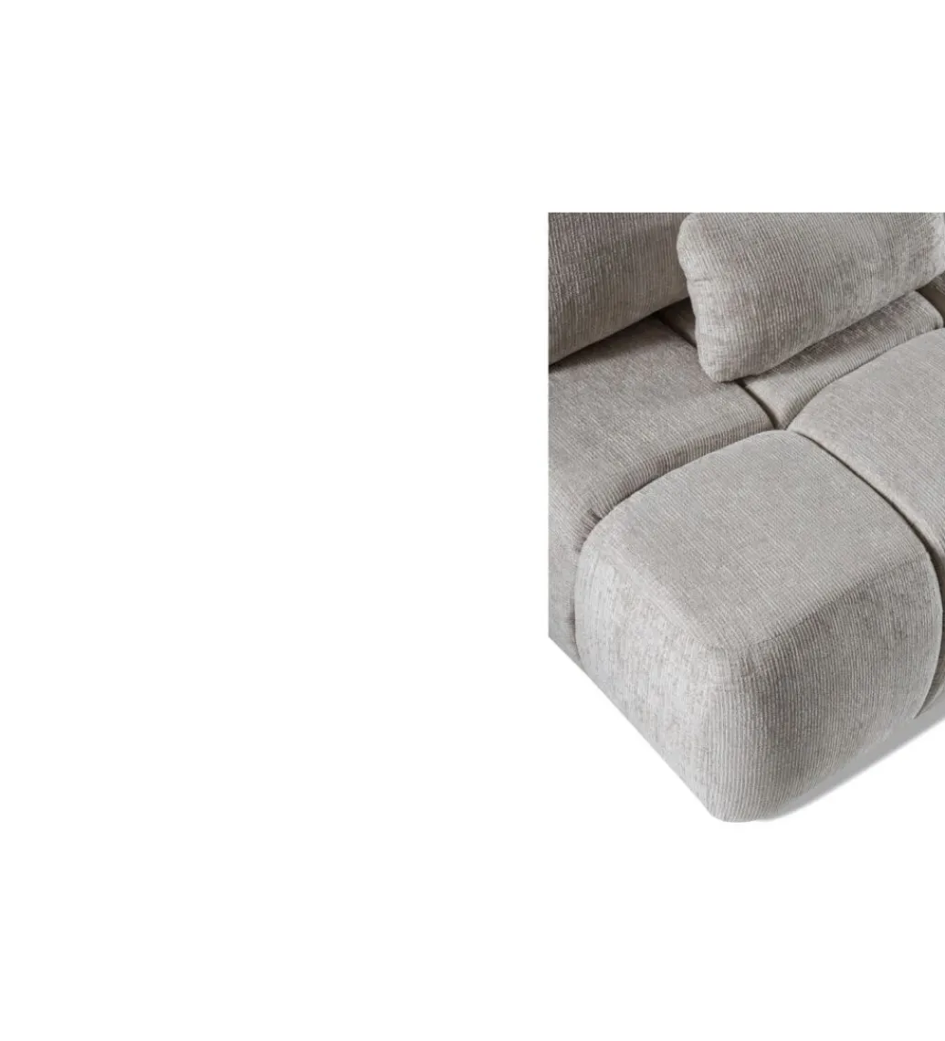 ZDLINNEO Sofa z funkcją spania LAUDER 207 cm tkanina EDDY