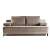 ZDLINNEO Sofa z funkcją spania ROSSO 200 cm beżowy