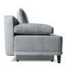 ZDLINNEO Sofa z funkcją spania ROSSO 200 cm szary