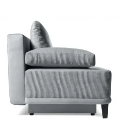 ZDLINNEO Sofa z funkcją spania ROSSO 200 cm szary