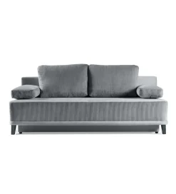 ZDLINNEO Sofa z funkcją spania ROSSO 200 cm szary
