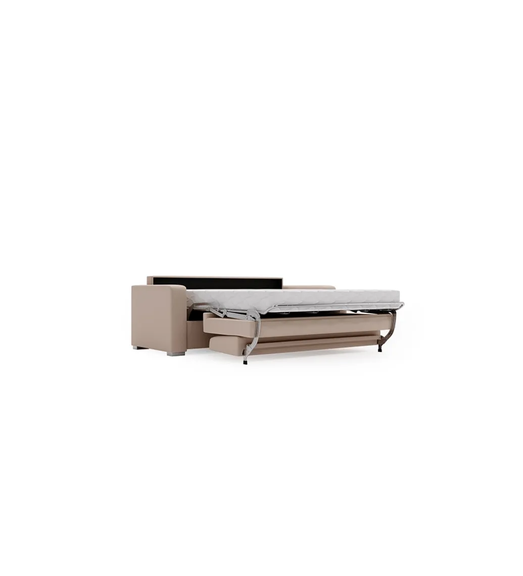 Meblepolak Sofa z włoskim stelażem SOUL ONE 218 cm z funkcją spania